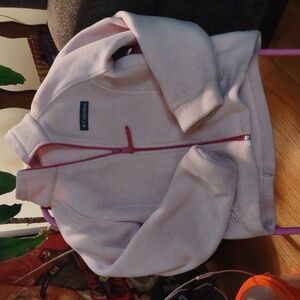 Girls pink Columbia fleece jacket